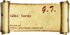 Göbl Teréz névjegykártya